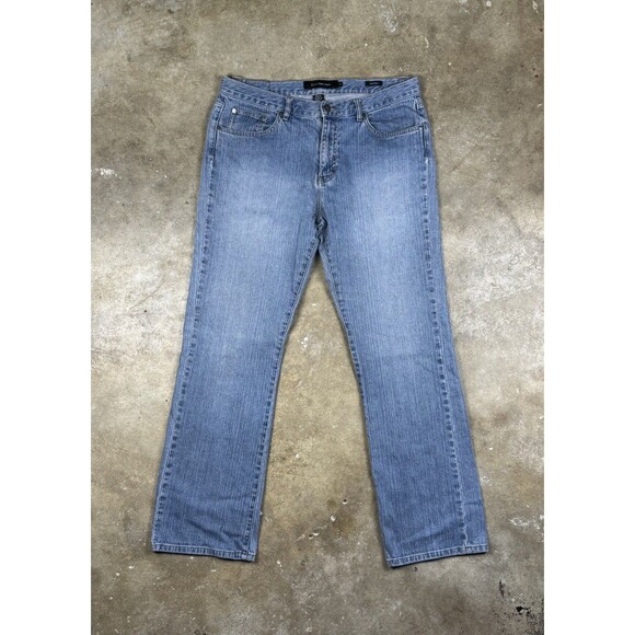 Y2K Calvin Klein Jeans Bootcut Women’s‎ Size 12 Blue Denim Stretch - Picture 2 of 12